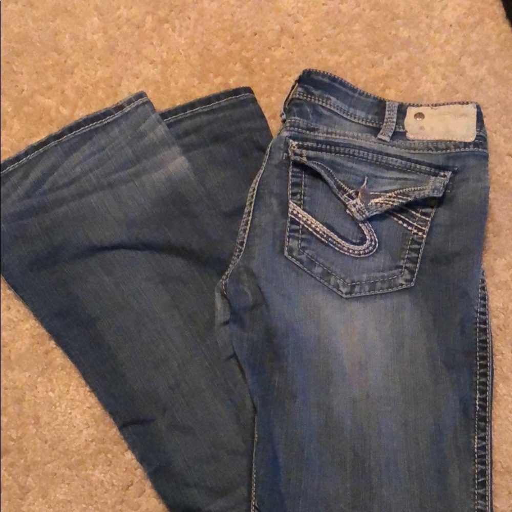 Silver jeans